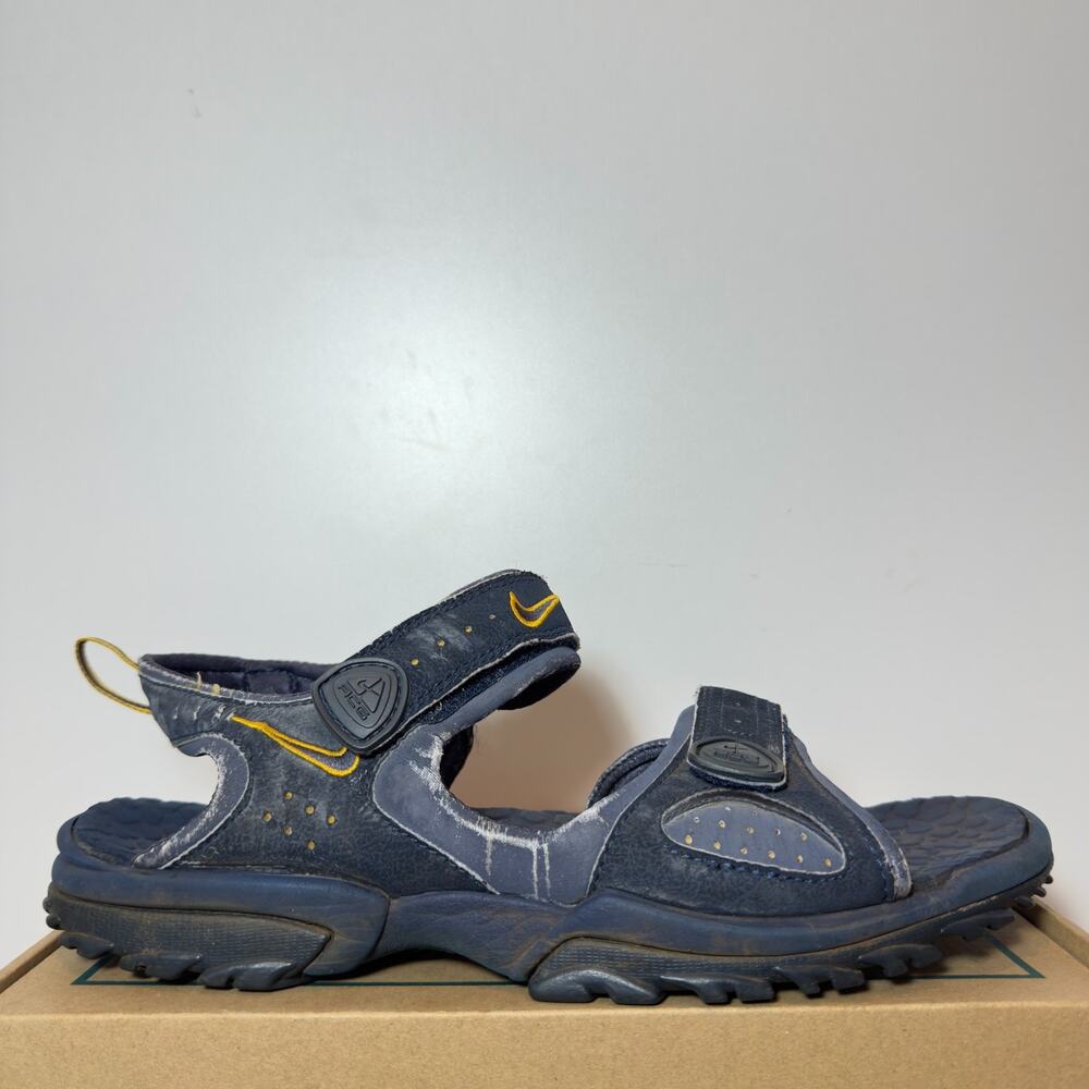 Vintage Nike ACG Deschutz 4 Mens Size 12.5 Black Blue Orange Hiking Sandals